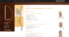 Desktop Screenshot of orthopaediezentrum-neu-ulm.de